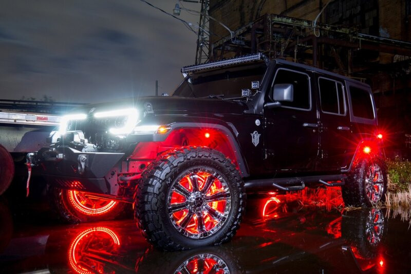 Oracle VECTOR Series Full LED Grille Flat Black for Jeep Wrangler JL/JT