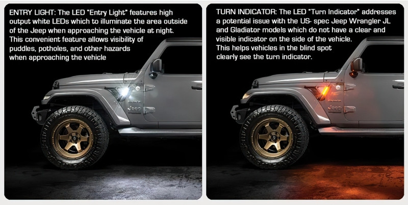 Oracle Sidetrack LED System for Jeep Wrangler JL/ Gladiator JT