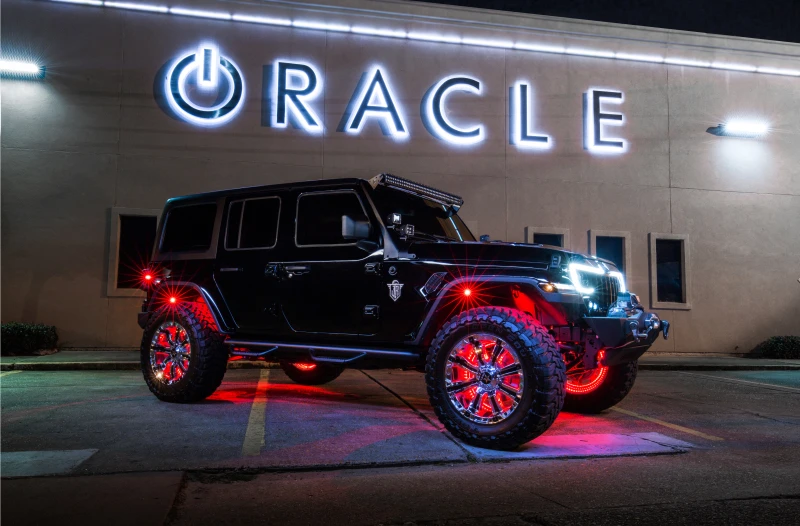 Oracle LED Illuminated Wheel Rings - 15" - ColorSHIFT No Remote