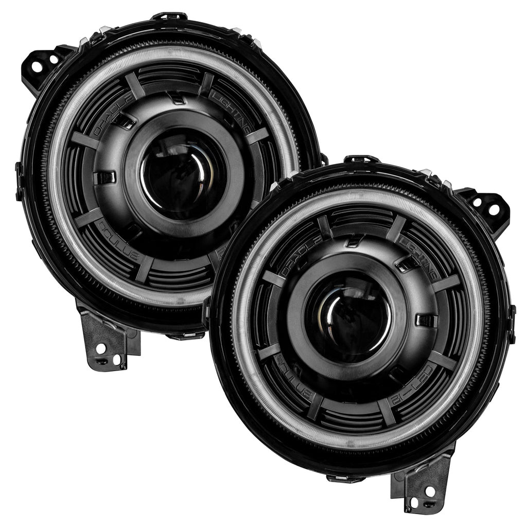 Oracle Oculus Bi-LED Projector Headlights Matte Black for Jeep JL/JT 5500K
