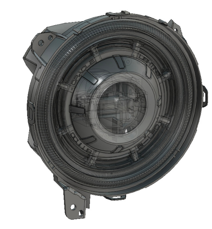 Oracle Oculus Bi-LED Projector Headlights Matte Black for Jeep JL/JT 5500K