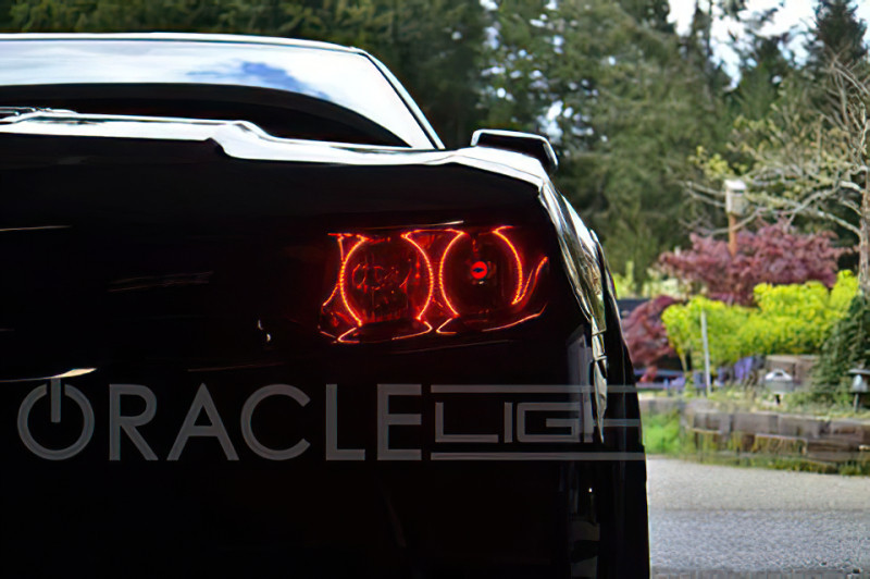 Oracle Headlight LED Dual Halo Kit Round Style - White for 14-15 Camaro Non-RS