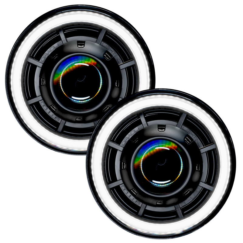 Oracle Oculus 7" Bi-LED Projector Headlights for Jeep Wrangler JK - 6000K