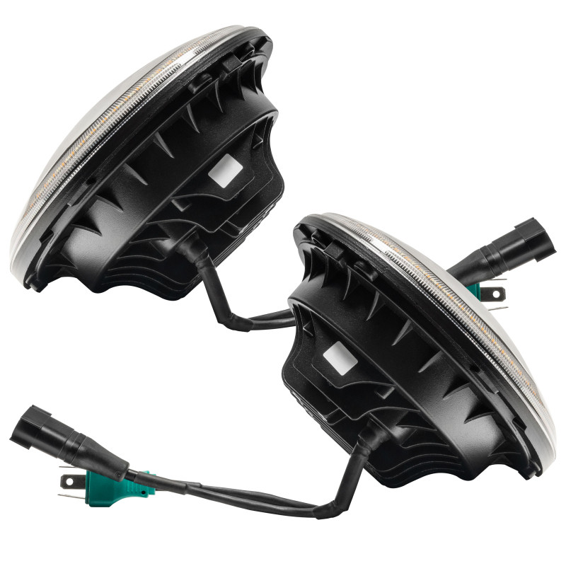 Oracle Switchback LED Halo Headlights - Amber/White for 07-18 Wrangler JK