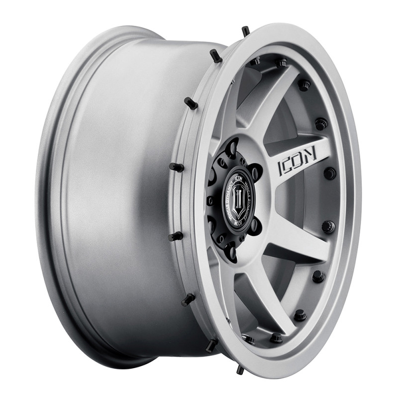 ICON Rebound Pro 17x8.5 5x5 -6mm Offset 4.5" BS 71.5mm Bore Titanium Wheel