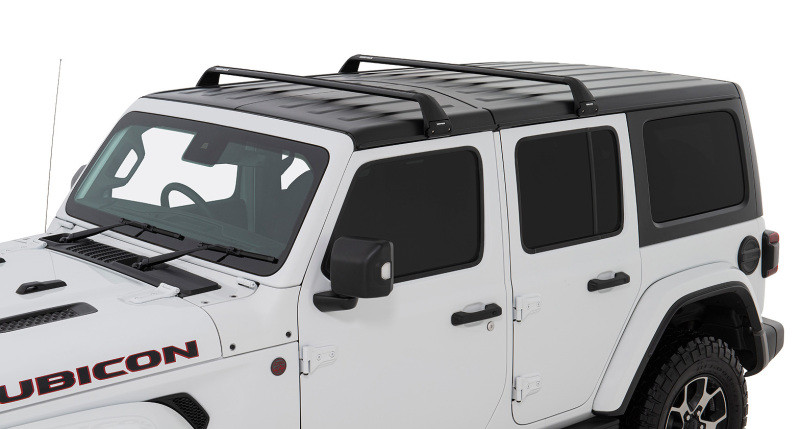 Rhino-Rack Vortex SG 2 Bar Roof Rack - Black for Wrangler JK/JL 4dr Hard Top