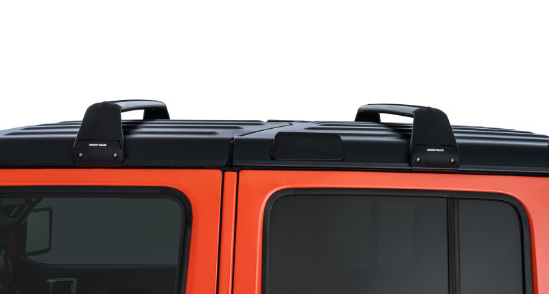 Rhino-Rack Vortex SG 2 Bar Roof Rack - Black for Wrangler JK/JL 4dr Hard Top