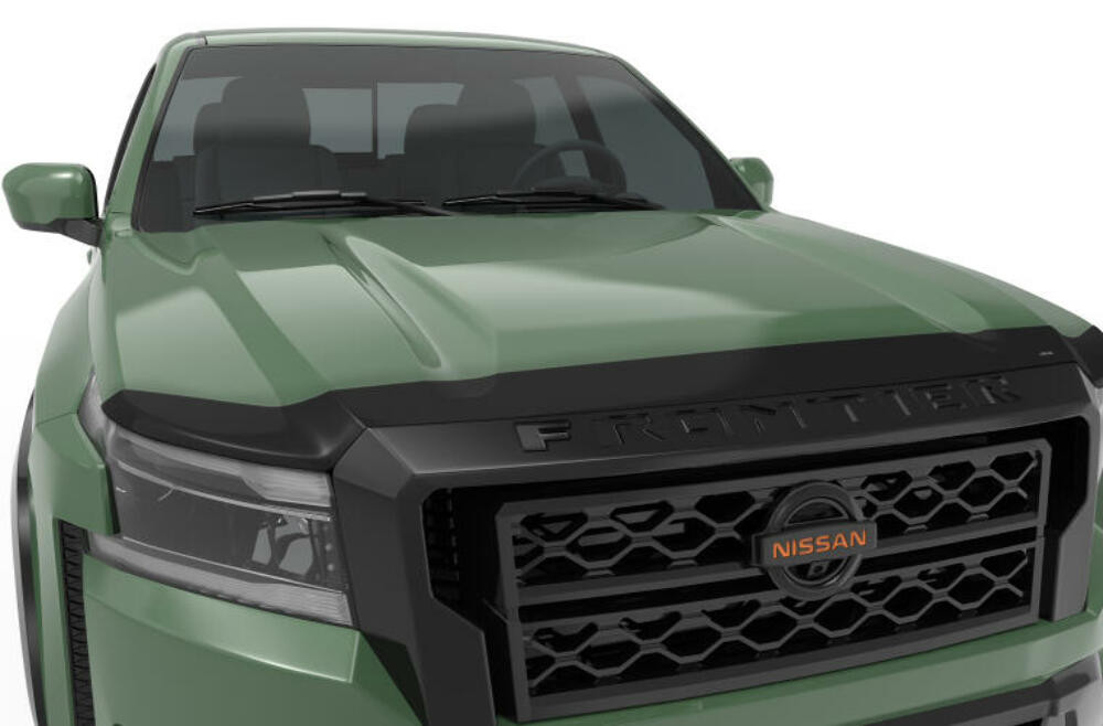 AVS Aeroskin Low Profile Hood Shield - Smoke for 2022 Nissan Frontier