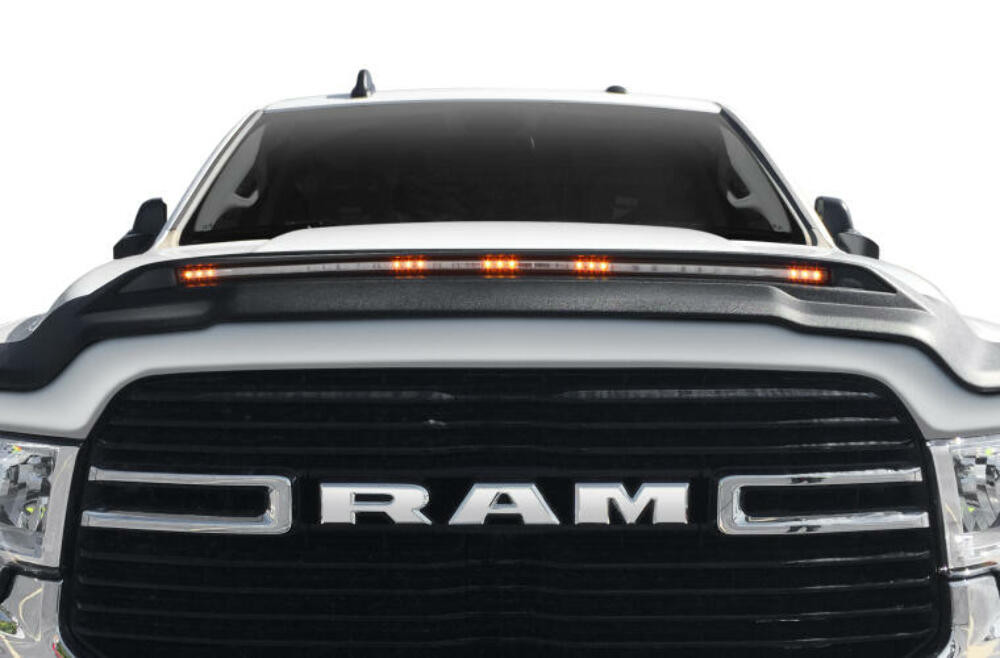 AVS Aeroskin Low Profile Light Shield - Black for 2021 RAM 2500