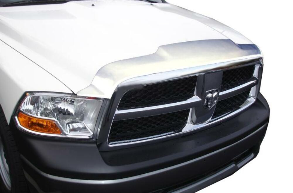 AVS Aeroskin Low Profile Hood Shield - Chrome for 02-08 Dodge RAM 1500