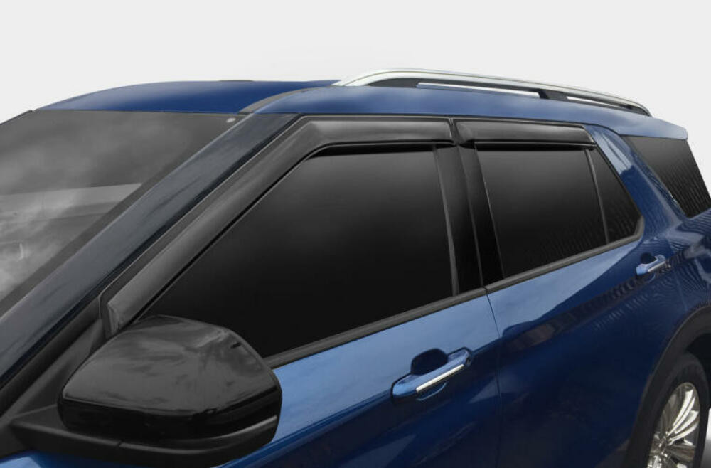 AVS Ventvisor Outside Mount Window Deflectors 4pc - Smoke for 2020 Ford Explorer
