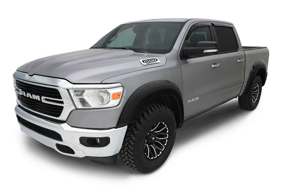 AVS Ventvisor Outside Mount Window Deflectors 4pc - Smoke for 2019 Ram Quad Cab