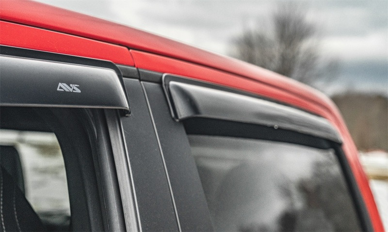 AVS Ventvisor Outside Mount Window Deflectors - Smoke for 11-19 Ranger Crew Cab