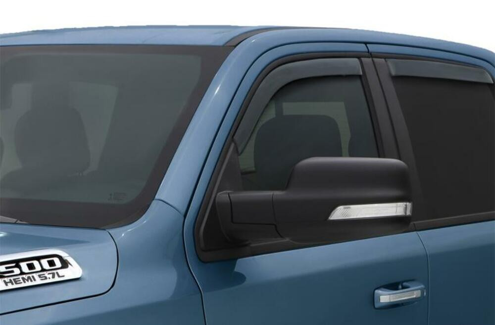 AVS Ventvisor In-Channel Window Deflectors 4pc - Smoke for 2019 Ram Quad Cab