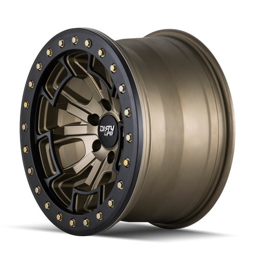 Dirty Life 9303 DT-1 17x9 5x127 -38mm Satin Gold Wheel - Rash Ring
