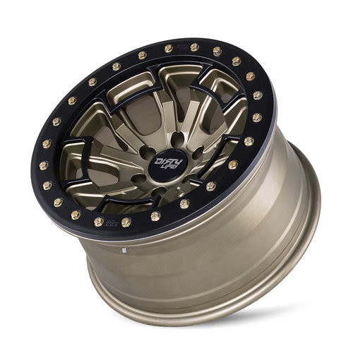 Dirty Life 9303 DT-1 17x9 5x127 -38mm Satin Gold Wheel - Rash Ring
