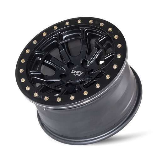 Dirty Life 9303 DT-1 17x9 5x139.7 -38mm Matte Black Wheel - Rash Ring