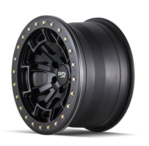 Dirty Life 9303 DT-1 17x9 5x127 -12mm Matte Black Wheel - Rash Ring