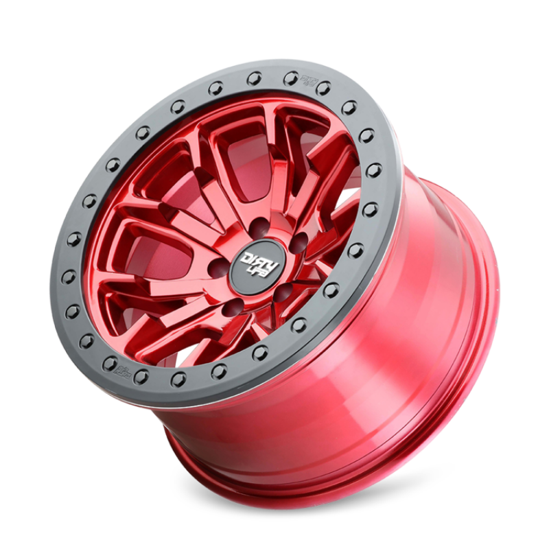 Dirty Life 9303 DT-1 17x9 5x127 -12mm Crimson Candy Red Wheel