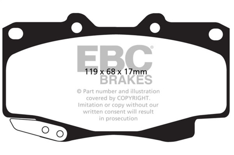 EBC Yellowstuff Front Brake Pads for 99-04 Toyota Tacoma 4WD 2.7