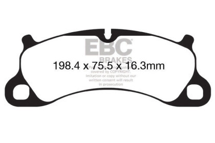 EBC Redstuff Front Brake Pads for 12-15 Porsche 911 (991) 3.8 Carrera S