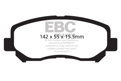 EBC Greenstuff Front Brake Pads for 12+ Mazda CX-5 2