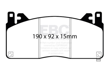 EBC  Bluestuff Front Brake Pads for 2015+ Ford Mustang GT350