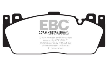 EBC Bluestuff Front Brake Pads for 12-16 BMW M5 (F10)