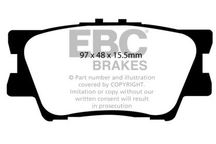 EBC Ultimax2 Rear Brake Pads for 13+ Lexus ES300h 2.5 Hybrid