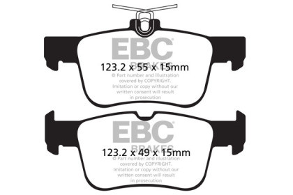 EBC Ultimax2 Rear Brake Pads for 13+ Ford Fusion 1.6 Turbo