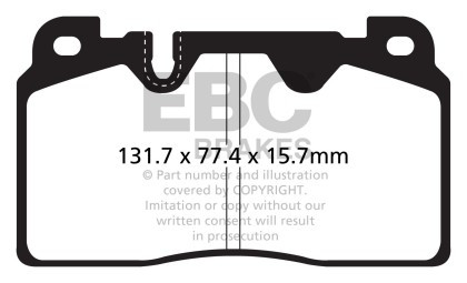 EBC Ultimax2 Front Brake Pads for 12+ Audi Q5 2.0 Turbo (Brembo)