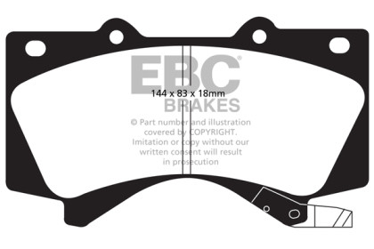 EBC Ultimax2 Front Brake Pads for 08+ Lexus LX570 5.7