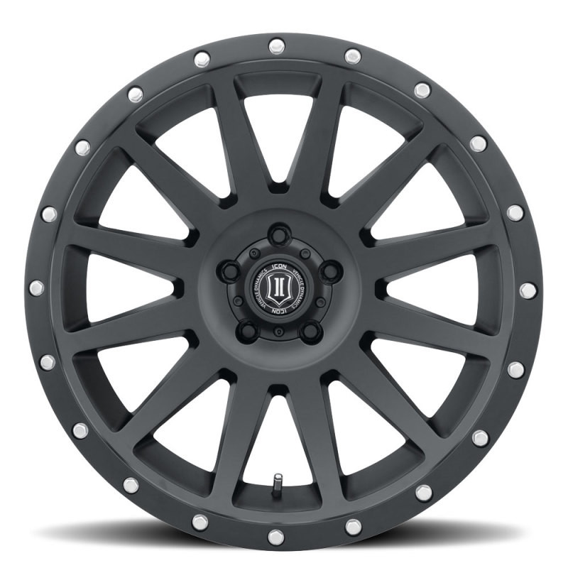 ICON Compression 20x10 5x5 -12mm Offset 5" BS 71.5mm Bore Satin Black Wheel