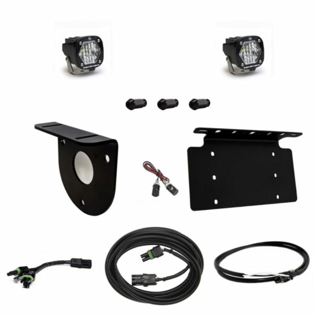 Baja Designs S1 Dual Reverse Light Kit Plate Mount w/Upfitter for 2021+ Bronco