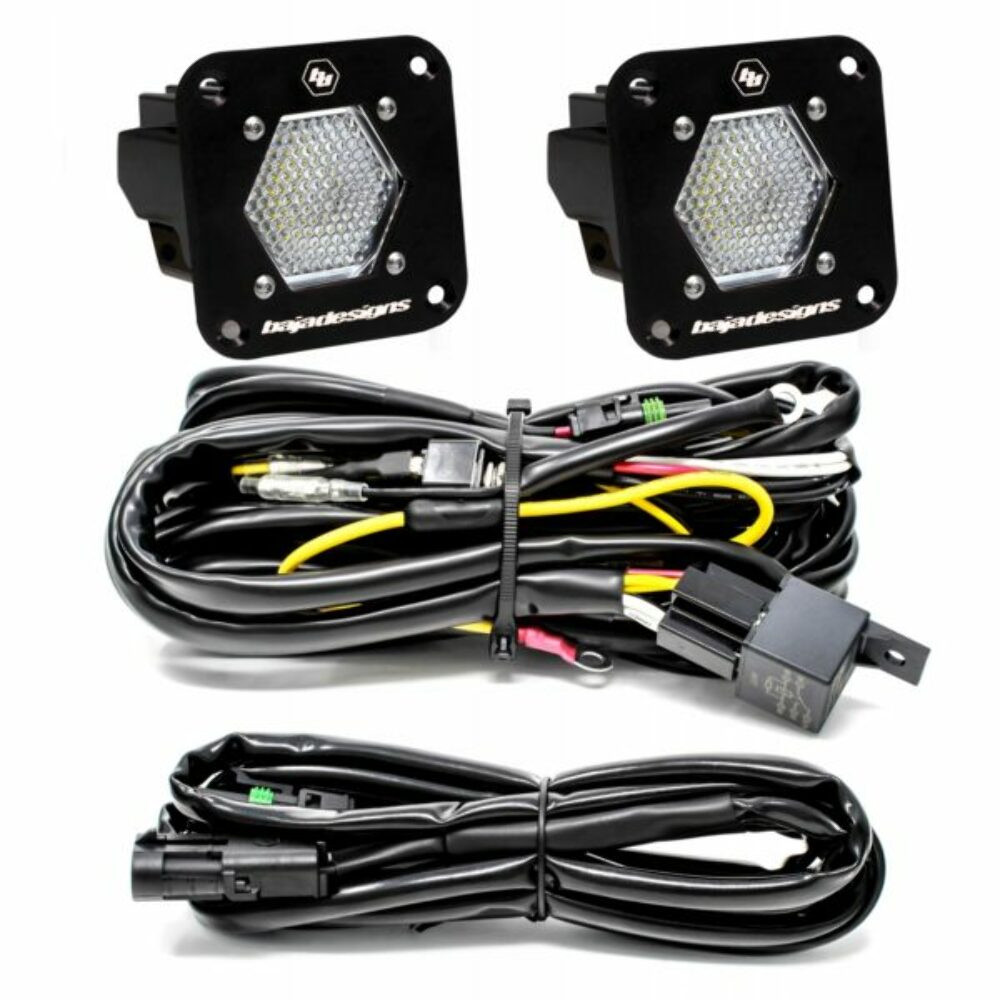 Baja Designs S1 Work/Scene LED Light Backup Kit w/ Mounting Bracket