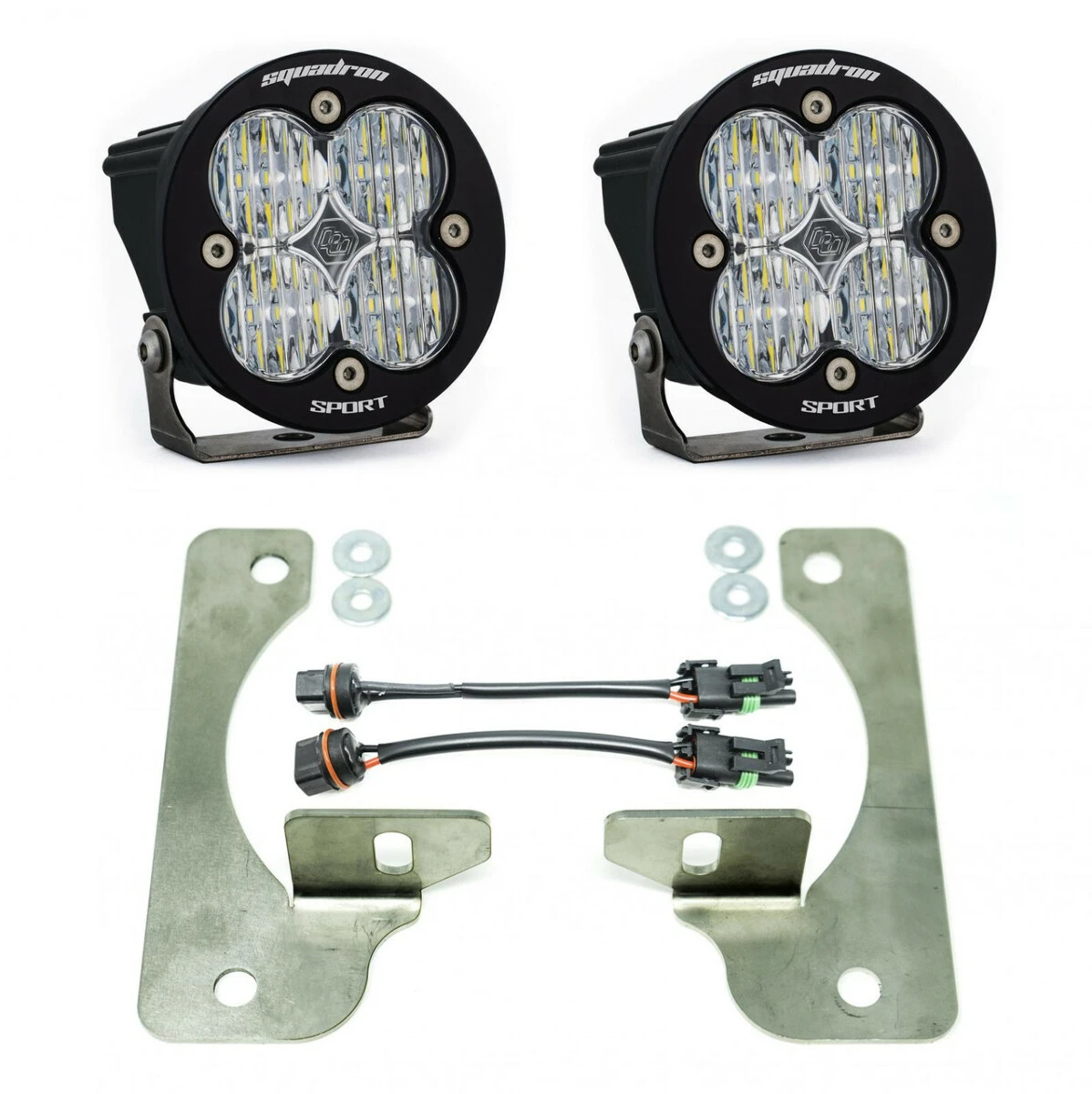 Baja Designs Squadron R Sport Fog Pocket Light Kit for 18+ Wrangler JL Rubicon