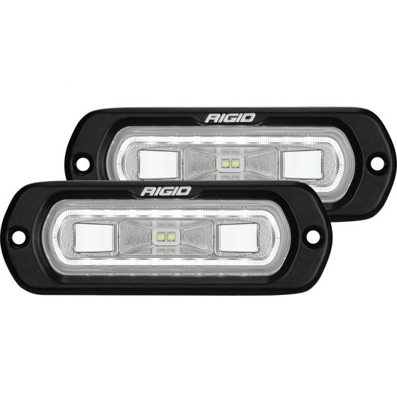 Rigid Industries SR-L Series Flush Mount LED Spreader Pair w/ White Halo