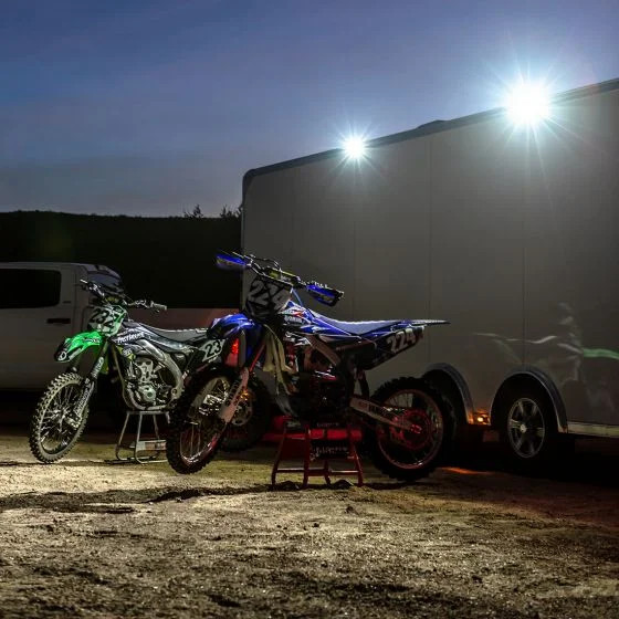 Rigid Industries SR-L Series Flush Mount LED Spreader Pair w/ White Halo