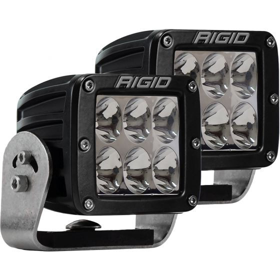 Rigid Industries D2 Heavy Duty Black- Driving Lights - Set of 2