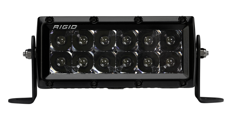 Rigid Industries 6" E Series Light Bar Spot - Midnight Edition