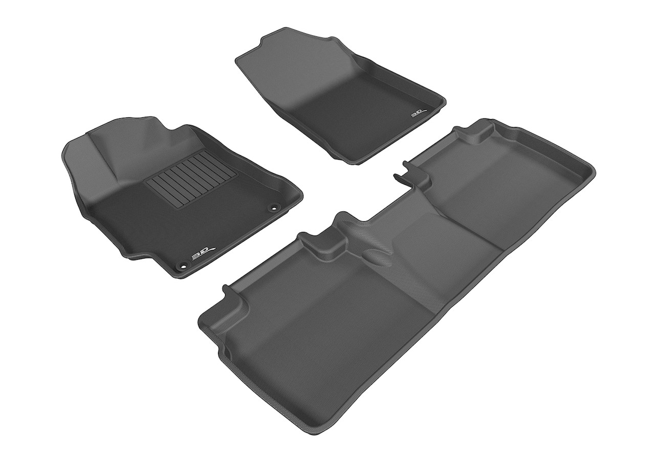 3D MAXpider Kagu Front & Rear Floormats - Black for 15-17 Toyota Camry Hybrid