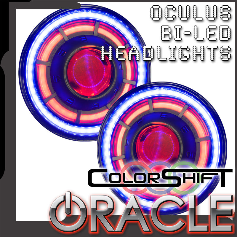 Oracle Oculus 7" ColorSHIFT Bi-LED Projector Headlights w/ BC1 for Wrangler JK