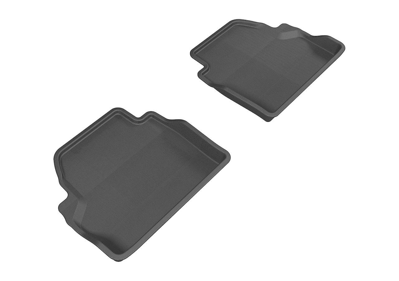 3D MAXpider Kagu 2nd Row Floormats - Black for 2014-2020 BMW 4 Series F32