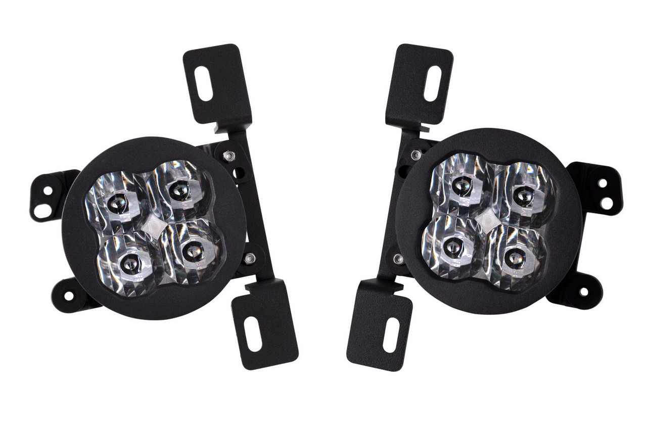Diode Dynamics SS3 Sport Type MR White SAE Fog for Wrangler JL & JT STEEL BUMPER