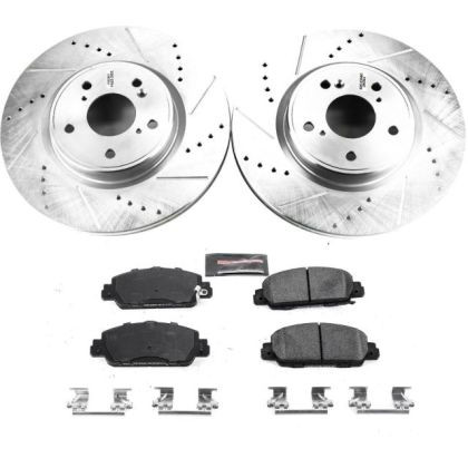 Power Stop Front and Rear Z23 Evolution Sport Brake Kit for 18-19 Honda Accord