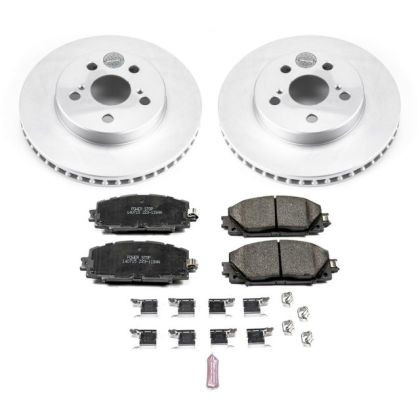 Power Stop Front & Rear Z17 Evolution Brake Kit for 2018 Toyota Prius Prime