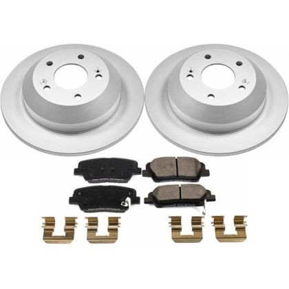 Power Stop Rear Z17 Evolution Geomet Coated Brake Kit for 10-18 Hyundai Santa Fe