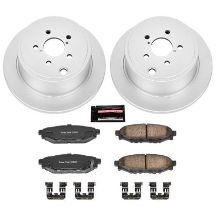Power Stop Rear Z17 Evolution Geomet Coated Brake Kit for 13-16 Subaru BRZ