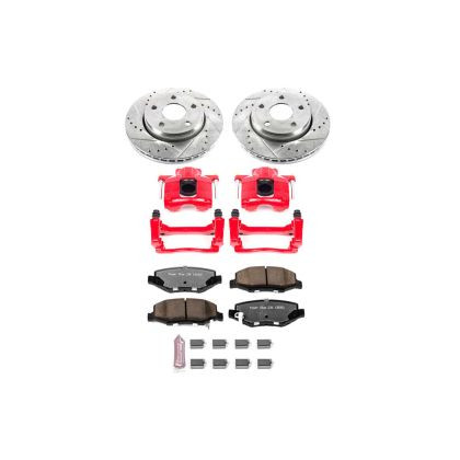 Power Stop Z36 Front Brake Kit w/ Calipers for 07-17 Jeep Wrangler