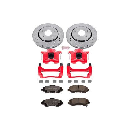 Power Stop Z36 Front Brake Kit w/ Calipers for 08-16 Chrysler Town and Country